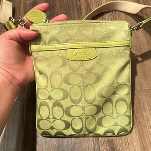 Coach signature crossbody